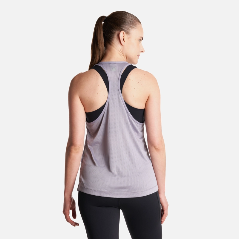 POLERA MUJER  WORKOUT Q-DRY TANK T-SHIRT MORADO CLARO LIPPI - 4