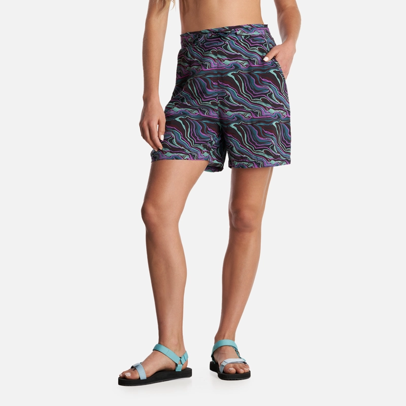 SHORT MUJER HAKA HONU NEGRO JIPOFF PRINT - 2