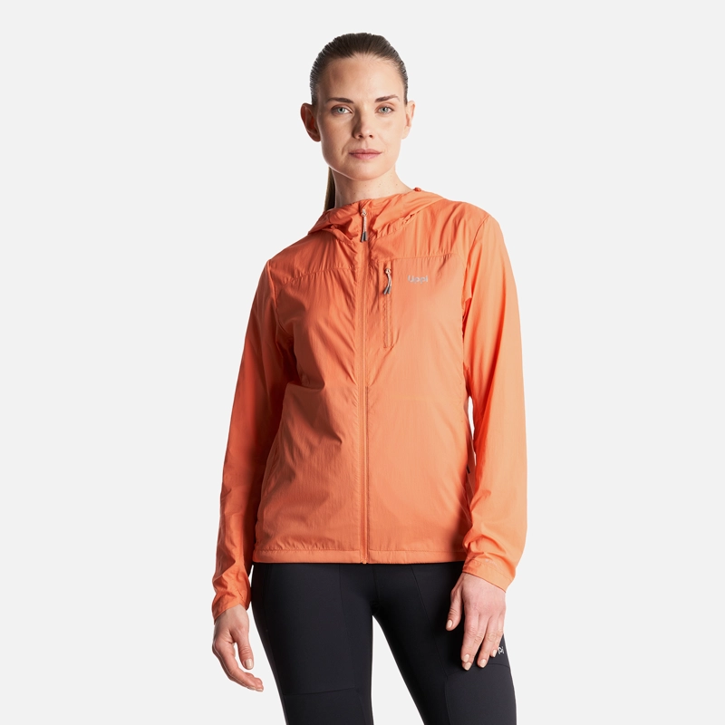CHAQUETA MUJER  SPRY WINDBREAKER HOODY JACKET SALMON LIPPI - 2