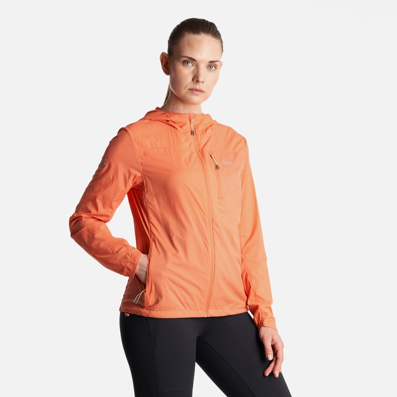 CHAQUETA MUJER  SPRY WINDBREAKER HOODY JACKET SALMON LIPPI - 3