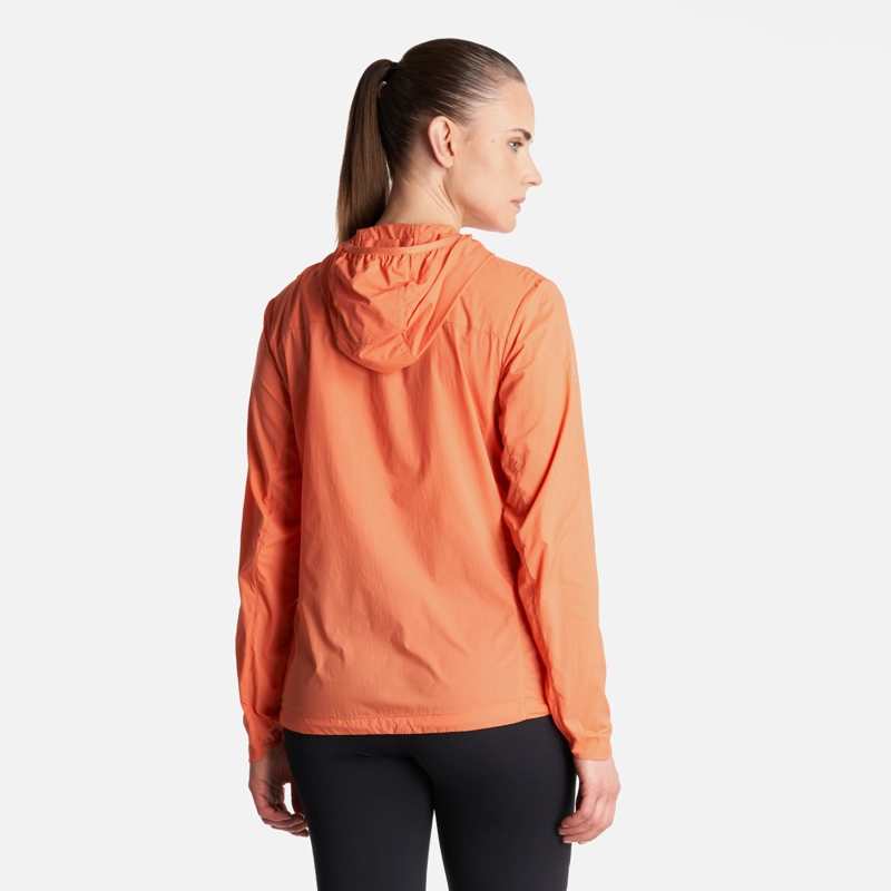 CHAQUETA MUJER  SPRY WINDBREAKER HOODY JACKET SALMON LIPPI - 4