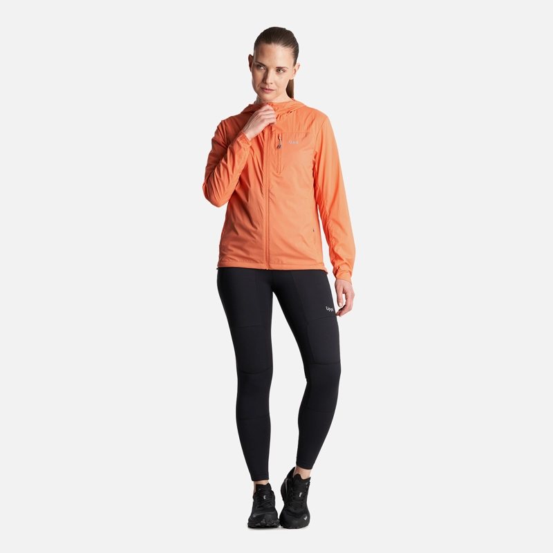 CHAQUETA MUJER  SPRY WINDBREAKER HOODY JACKET SALMON LIPPI - 8