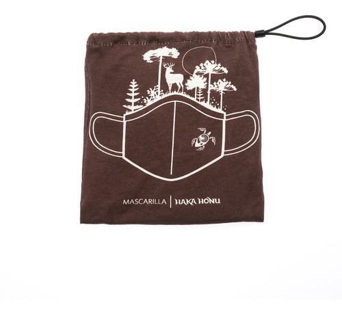 MASCARILLA UNISEX CAPARAZON EN COLOR CAFE HAKA HONU - 5
