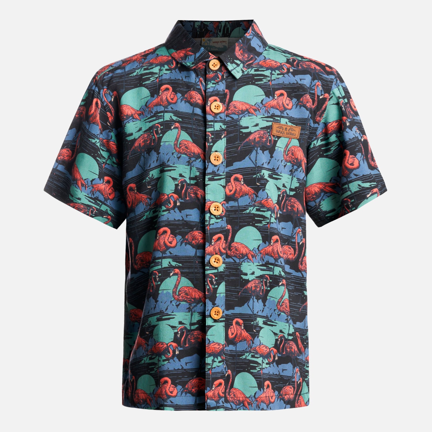CAMISA ALGODÓN NIÑO HAKA HONU GOOD KID PRINT NEGRO - 1