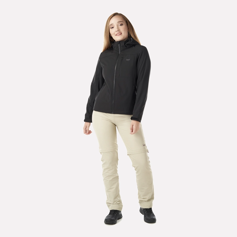 CHAQUETA MUJER MACAYA SOFTSHELL HOODY JACKET NEGRO LIPPI - 8