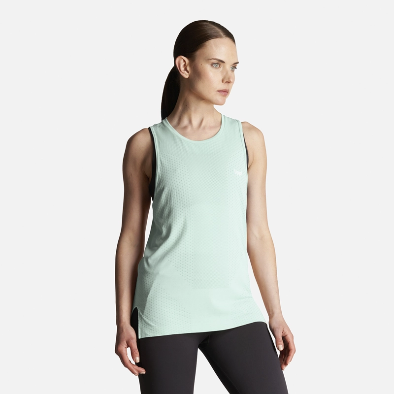 POLERA MUJER 4 RUN SEAMLESS TRAIL T-SHIRT CELESTE LIPPI - 3