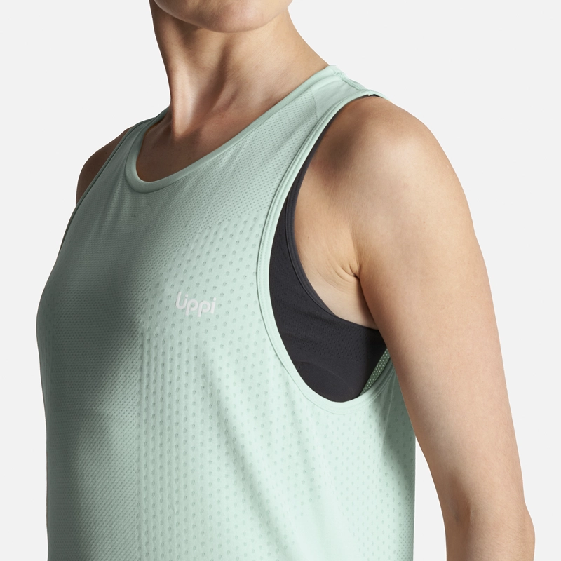 POLERA MUJER 4 RUN SEAMLESS TRAIL T-SHIRT CELESTE LIPPI - 7