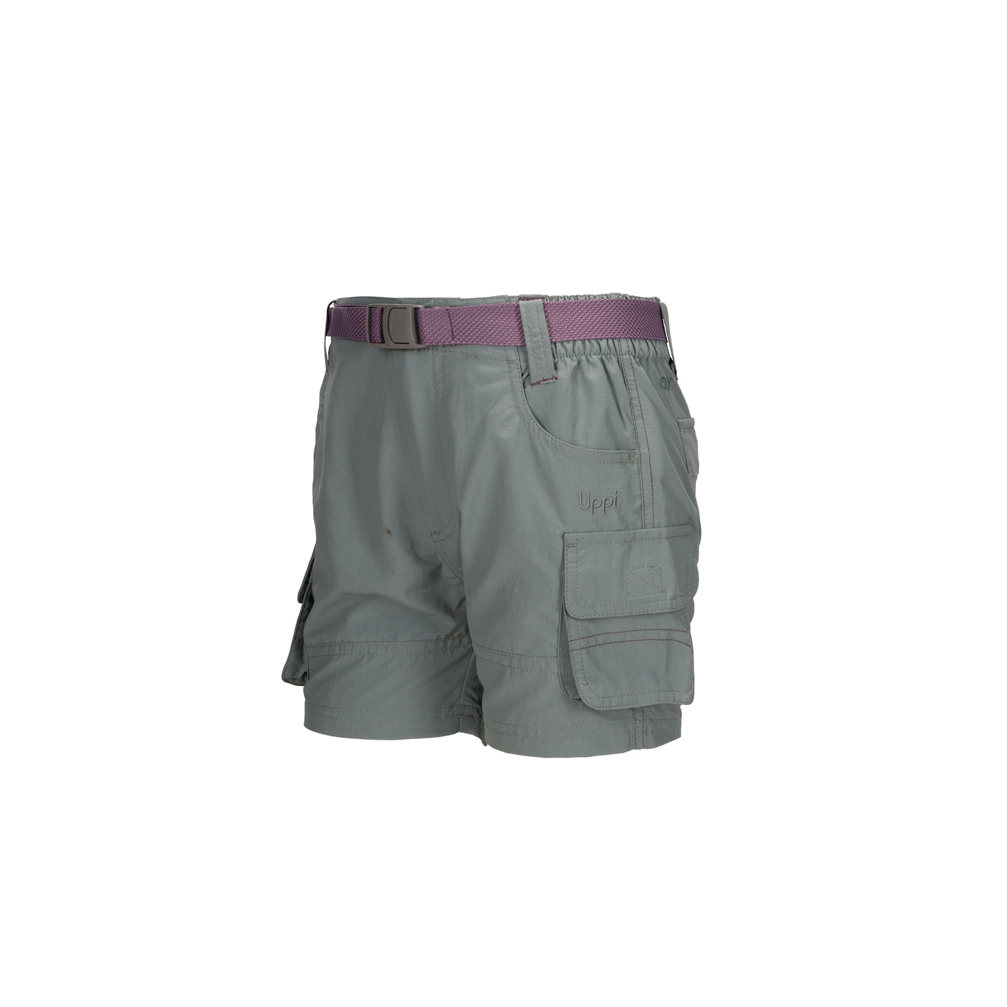 SHORT NIÑA MINI JUST-GO Q-DRY CARGO SHORTS VERDE GRISACEO LIPPI V20 - 1