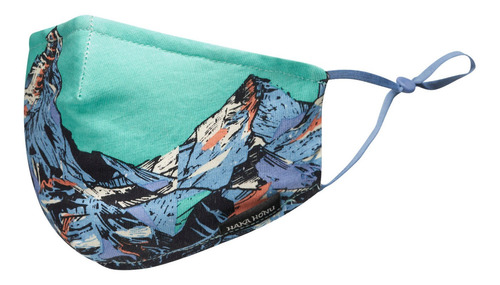 MASCARILLA UNISEX CAPARAZON AZUL HAKA HONU - 1