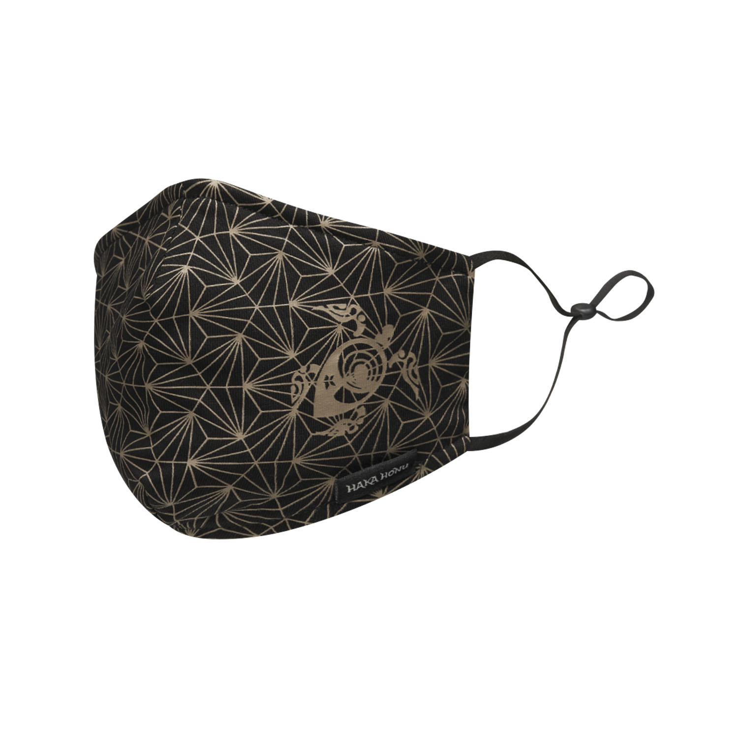 MASCARILLA UNISEX CAPARAZON NEGRA NEGRA HAKA HONU - 1