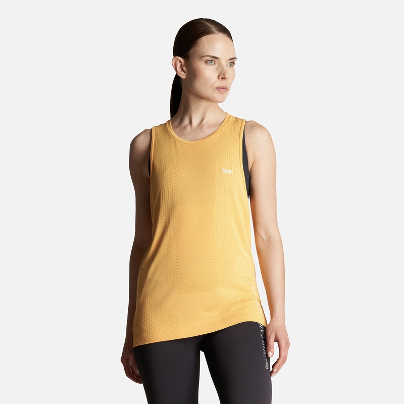 POLERA MUJER 4 RUN SEAMLESS TRAIL T-SHIRT AMARILLO LIPPI - 2