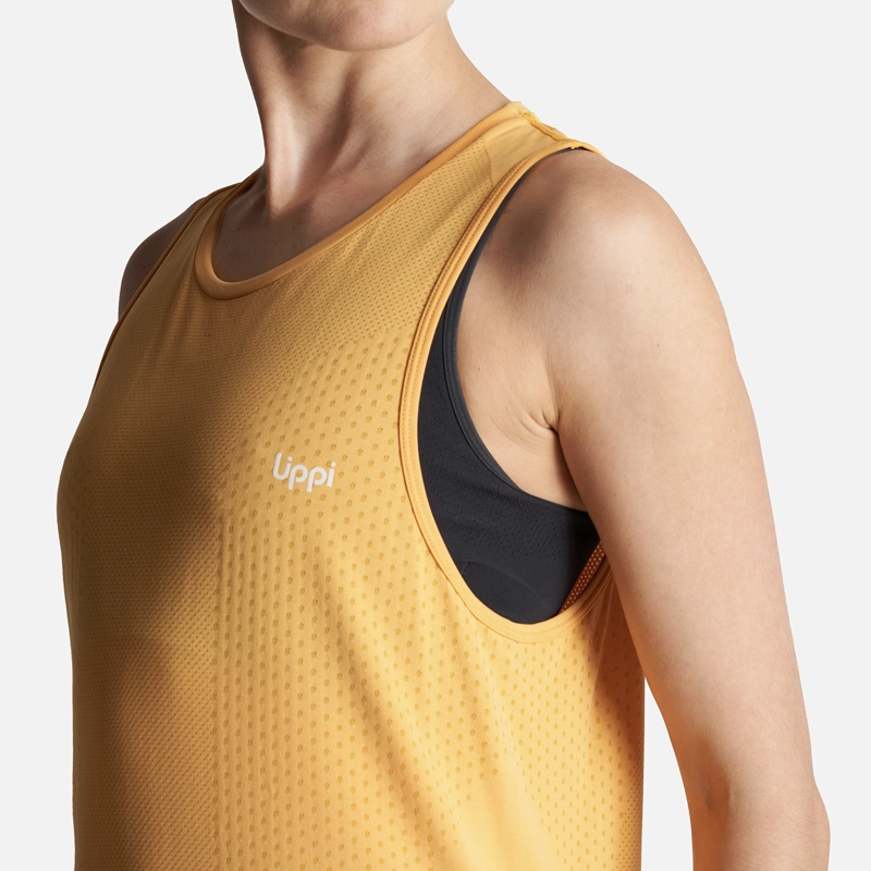POLERA MUJER 4 RUN SEAMLESS TRAIL T-SHIRT AMARILLO LIPPI - 7