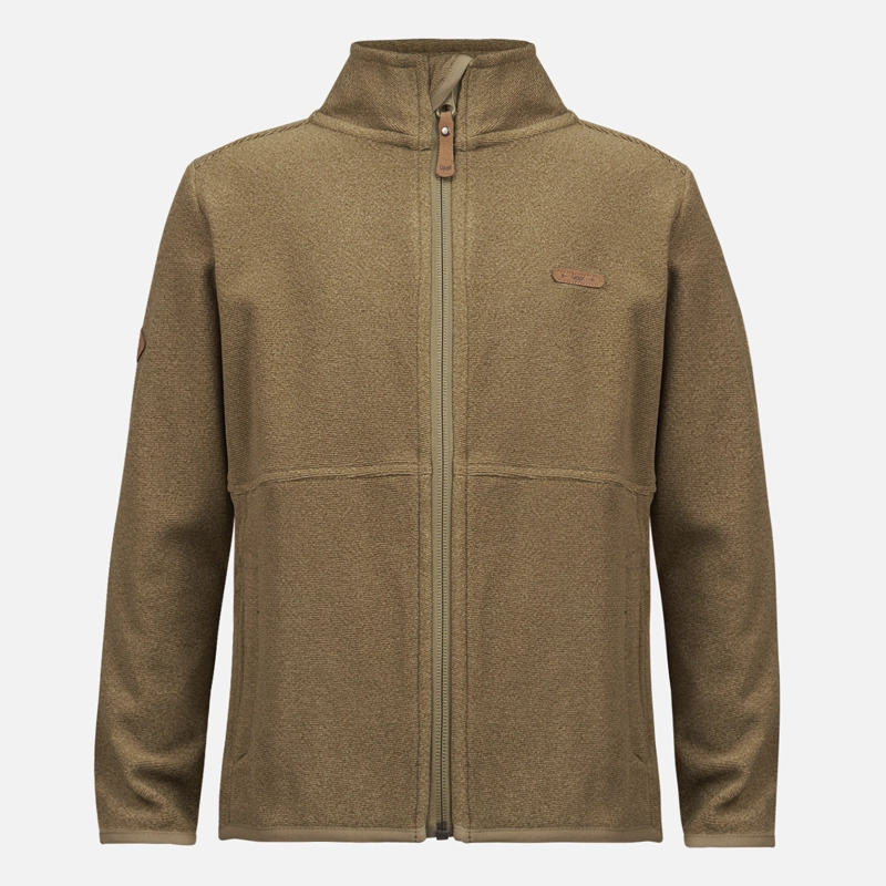 POLERÓN NIÑA LIPPI OLIVA STRIPES NANO-F FULL ZIP - 1