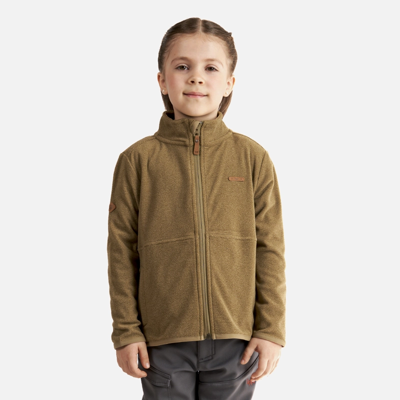 POLERÓN NIÑA LIPPI OLIVA STRIPES NANO-F FULL ZIP - 2