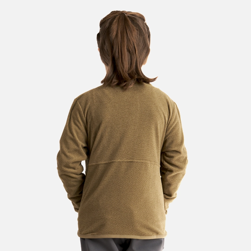 POLERÓN NIÑA LIPPI OLIVA STRIPES NANO-F FULL ZIP - 4