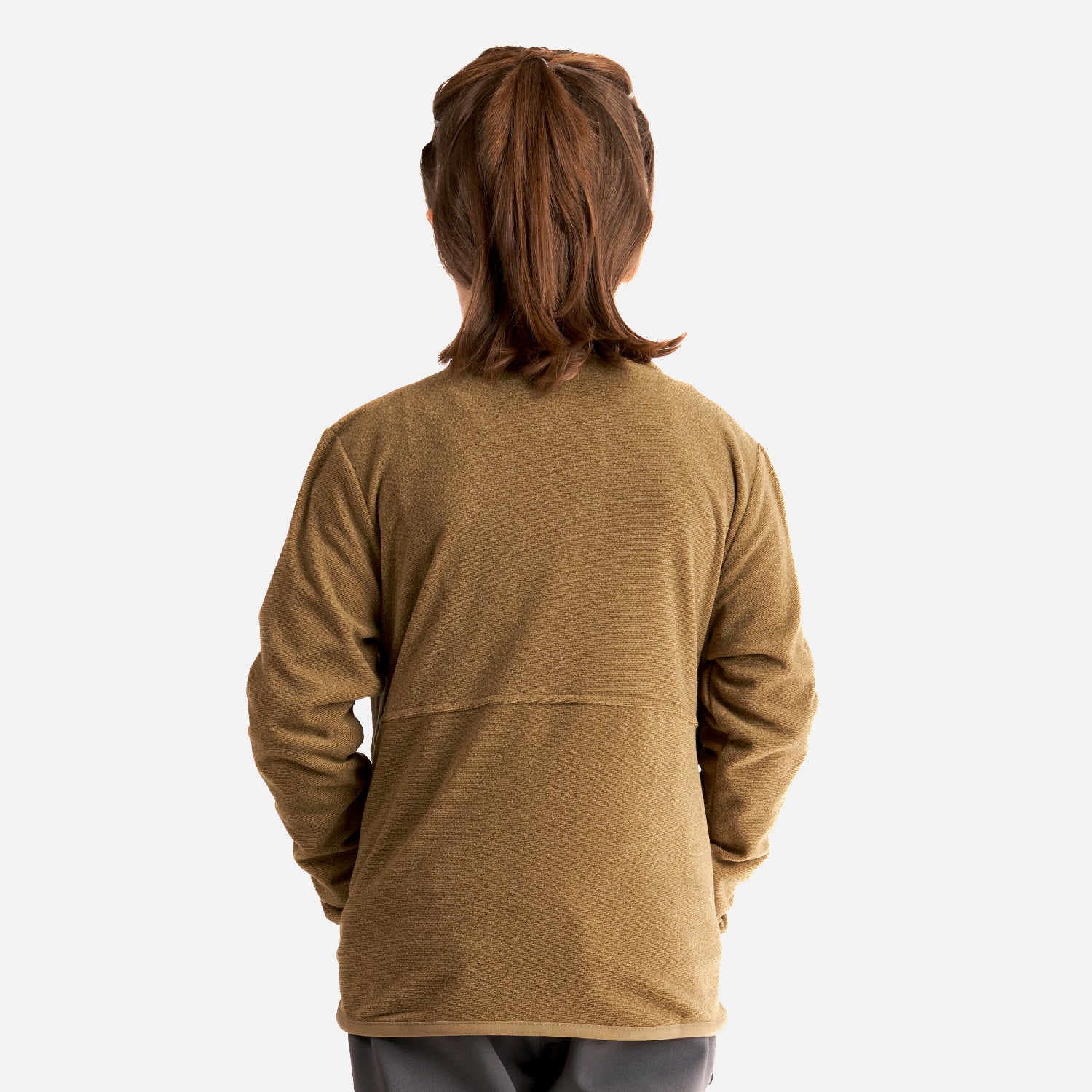 POLERÓN NIÑA LIPPI OLIVA STRIPES NANO-F FULL ZIP - 4