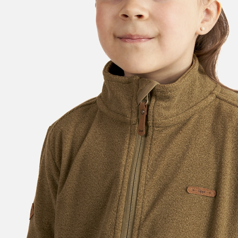 POLERÓN NIÑA LIPPI OLIVA STRIPES NANO-F FULL ZIP - 5