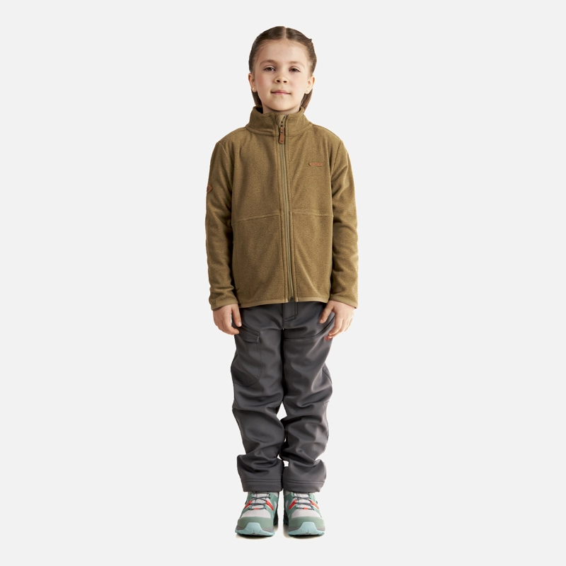 POLERÓN NIÑA LIPPI OLIVA STRIPES NANO-F FULL ZIP - 7