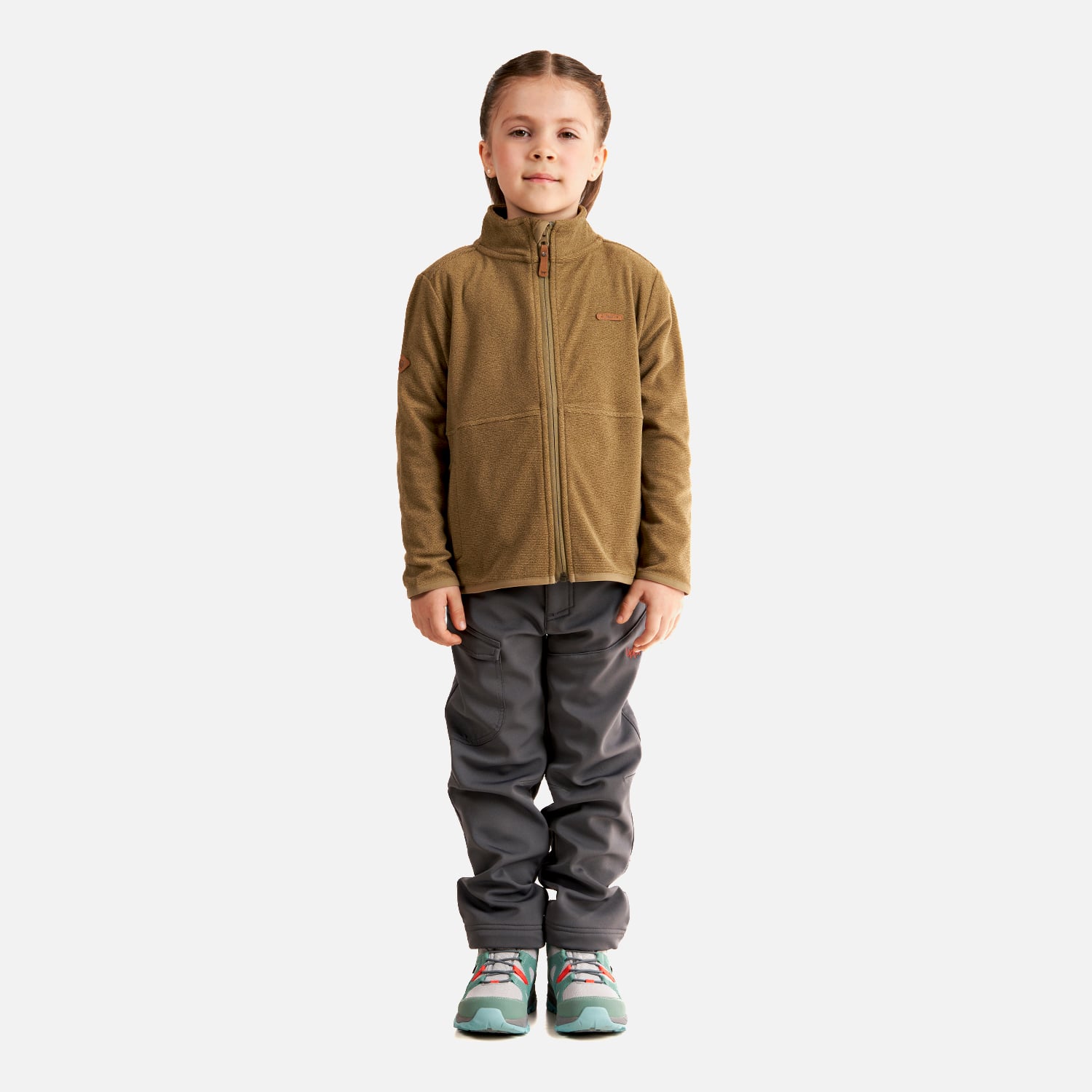 POLERÓN NIÑA LIPPI OLIVA STRIPES NANO-F FULL ZIP - 7