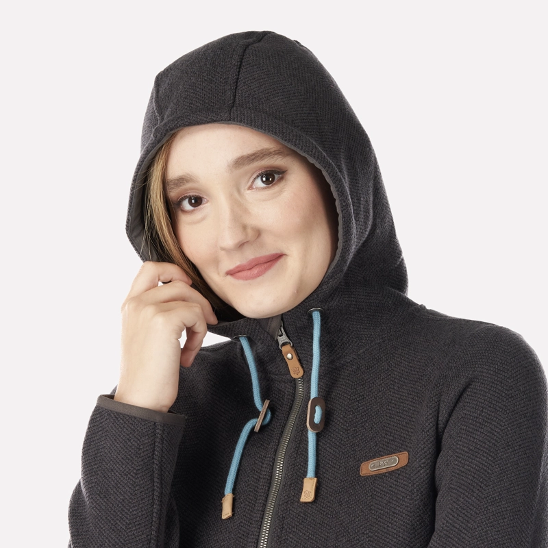CHAQUETA MUJER ALAMO BLEND-PRO HOODY JACKET GRIS MEDIO LIPPI - 4