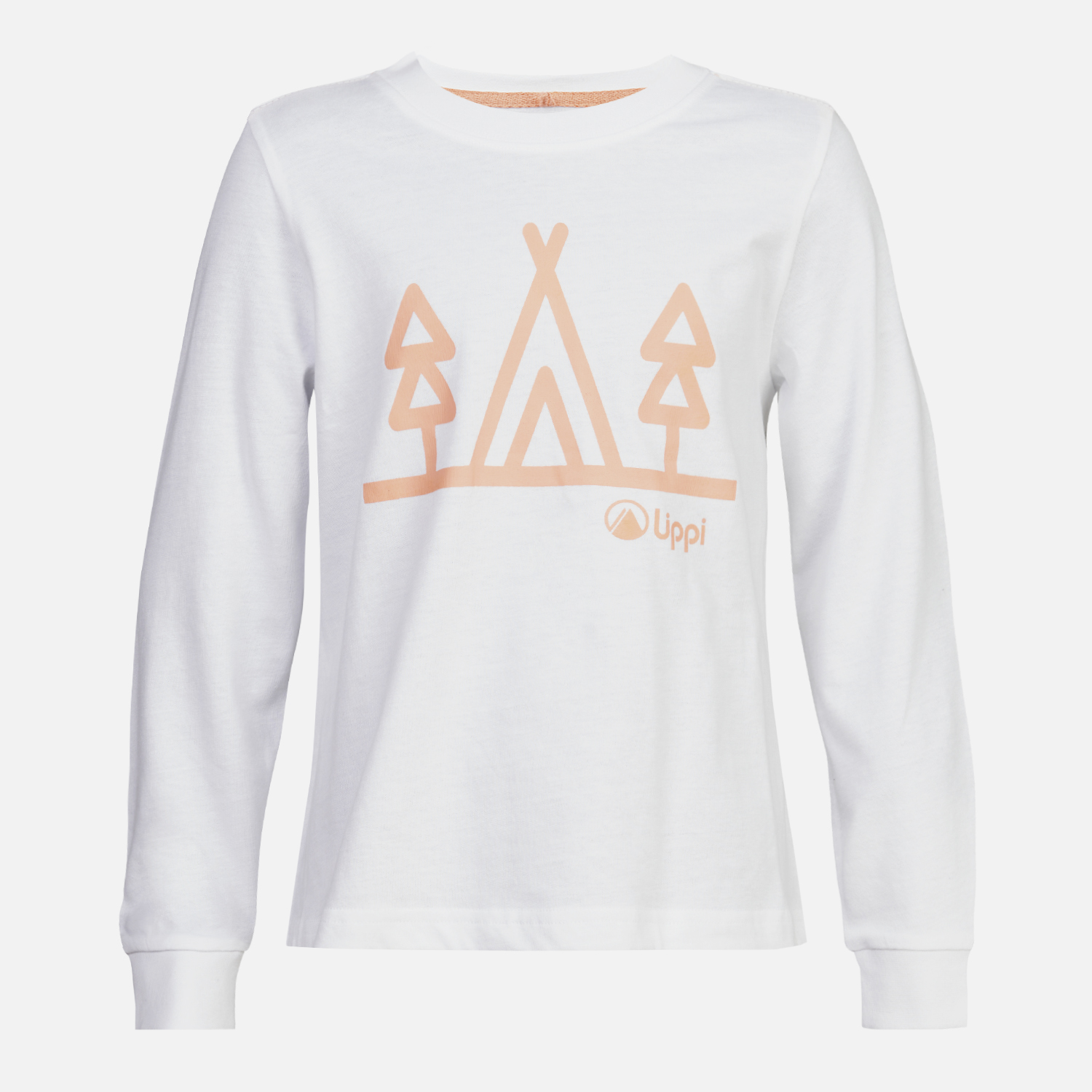 POLERA ALGODÓN NIÑA LIPPI BLANCO LOGO LONG SLEEVE T-SHIRT - 1