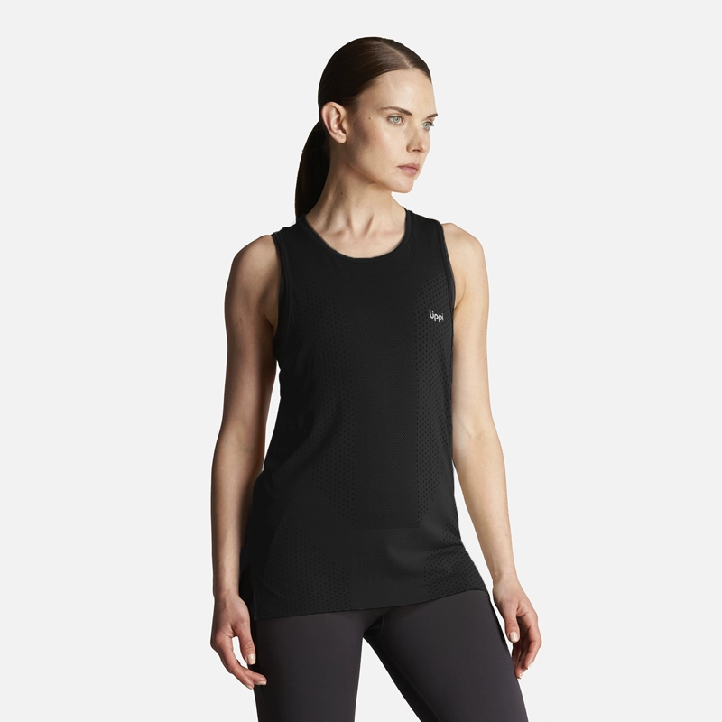 POLERA MUJER 4 RUN SEAMLESS TRAIL T-SHIRT NEGRO LIPPI - 3