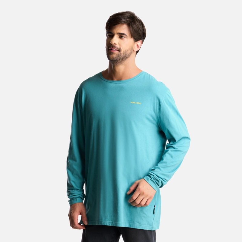 POLERA HOMBRE POLO LARGA TURQUESA HAKA HONU - 3