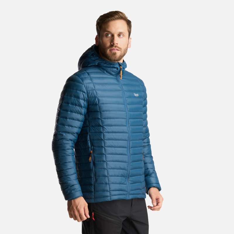 CHAQUETA HOMBRE PEAK DOWN HOODY JACKET PETROLEO LIPPI - 2