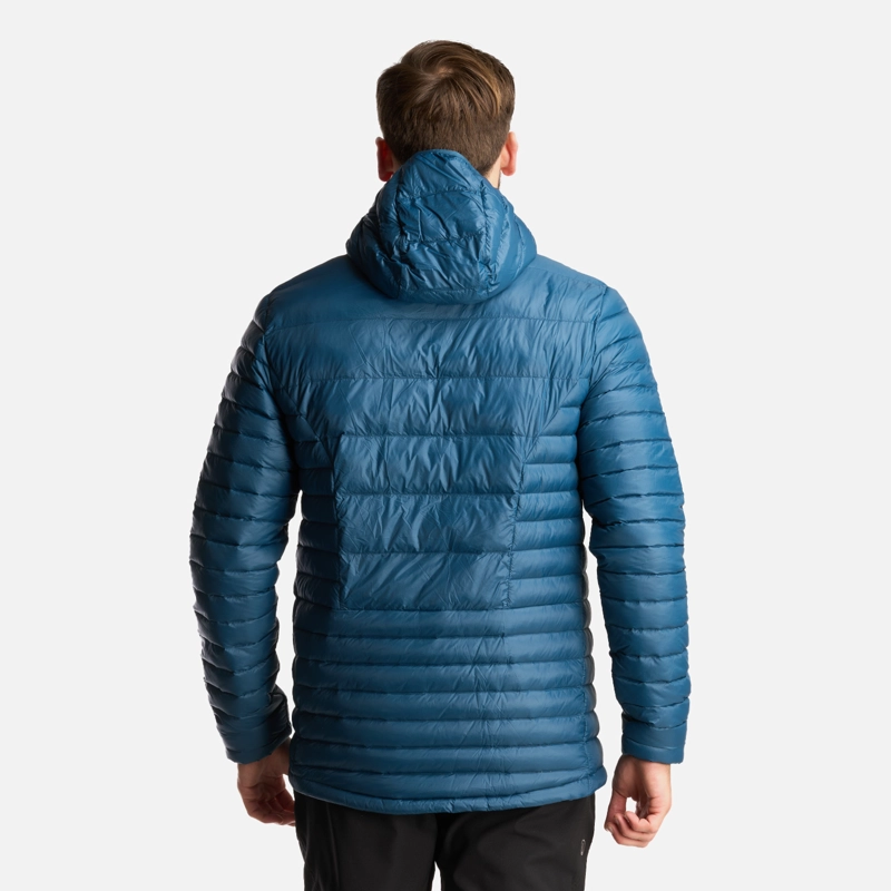 CHAQUETA HOMBRE PEAK DOWN HOODY JACKET PETROLEO LIPPI - 4