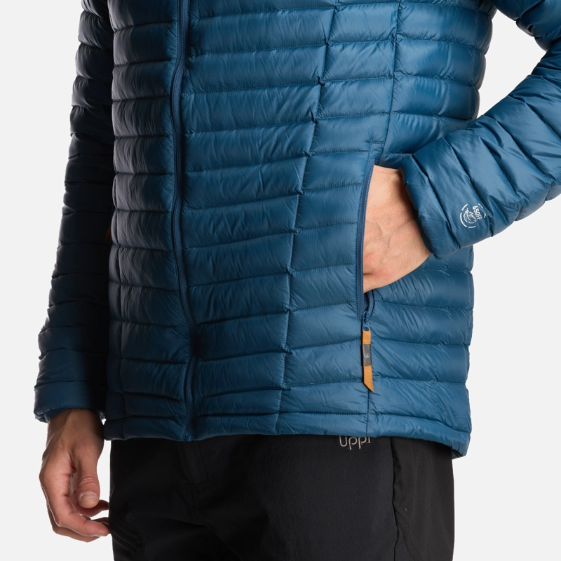 CHAQUETA HOMBRE PEAK DOWN HOODY JACKET PETROLEO LIPPI - 6