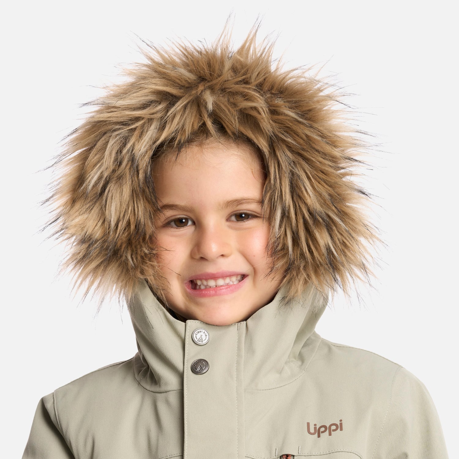 CHAQUETA NIÑA LIPPI VERDE ROBLE B-DRY HOODY JACKET GRISACEO - 5