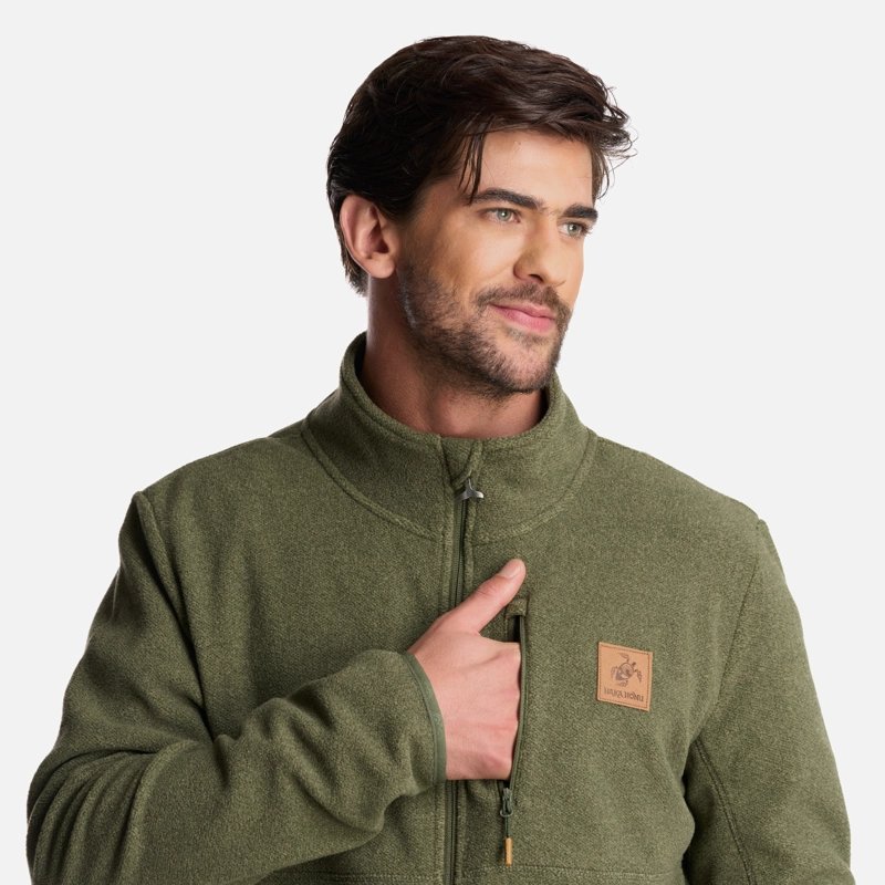 POLERON HOMBRE TOKERAU PRO VERDE GRISACEO HAKA HONU - 6