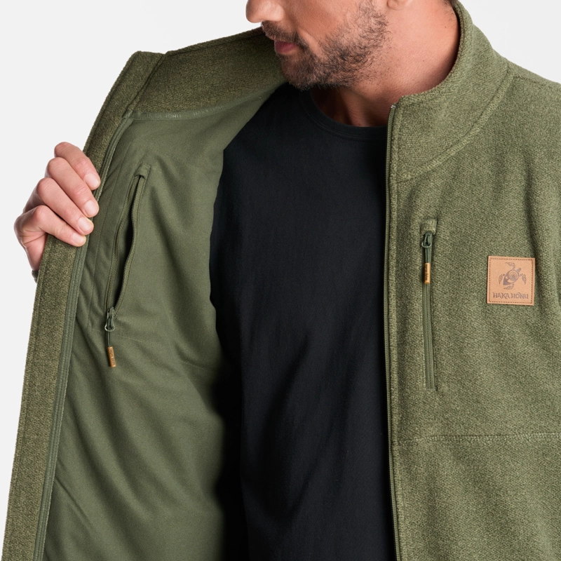 POLERON HOMBRE TOKERAU PRO VERDE GRISACEO HAKA HONU - 8