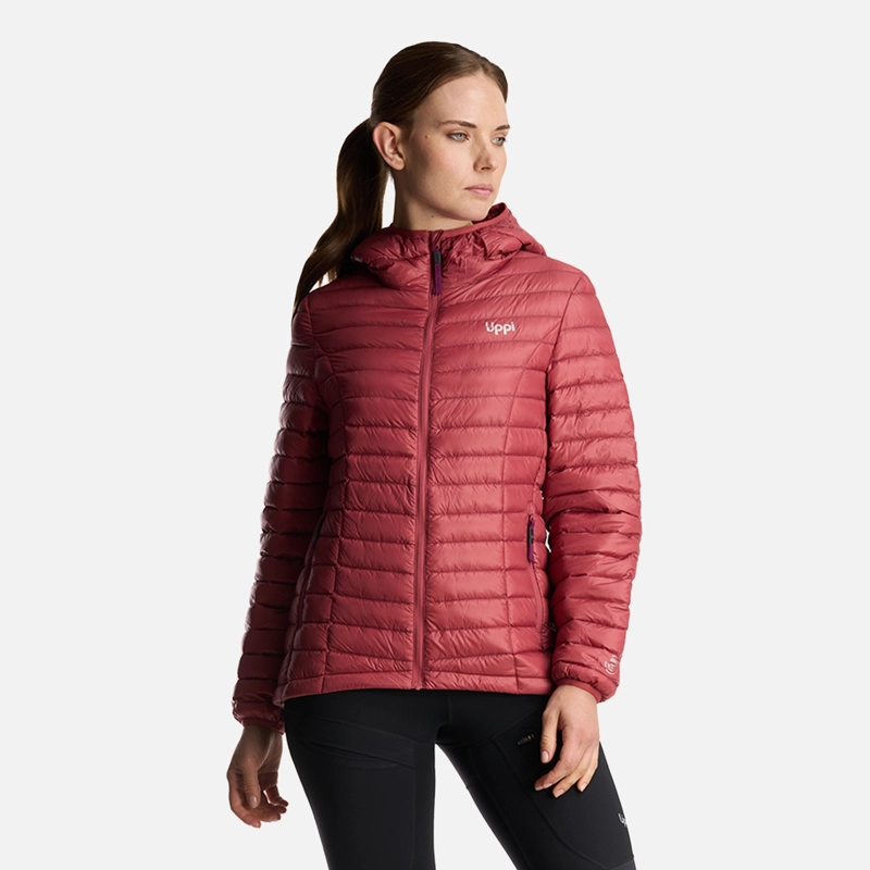 LIPPI CHAQUETA MUJER PEAK DOWN HOODY JACKET ROSA OSCURO LIPPI