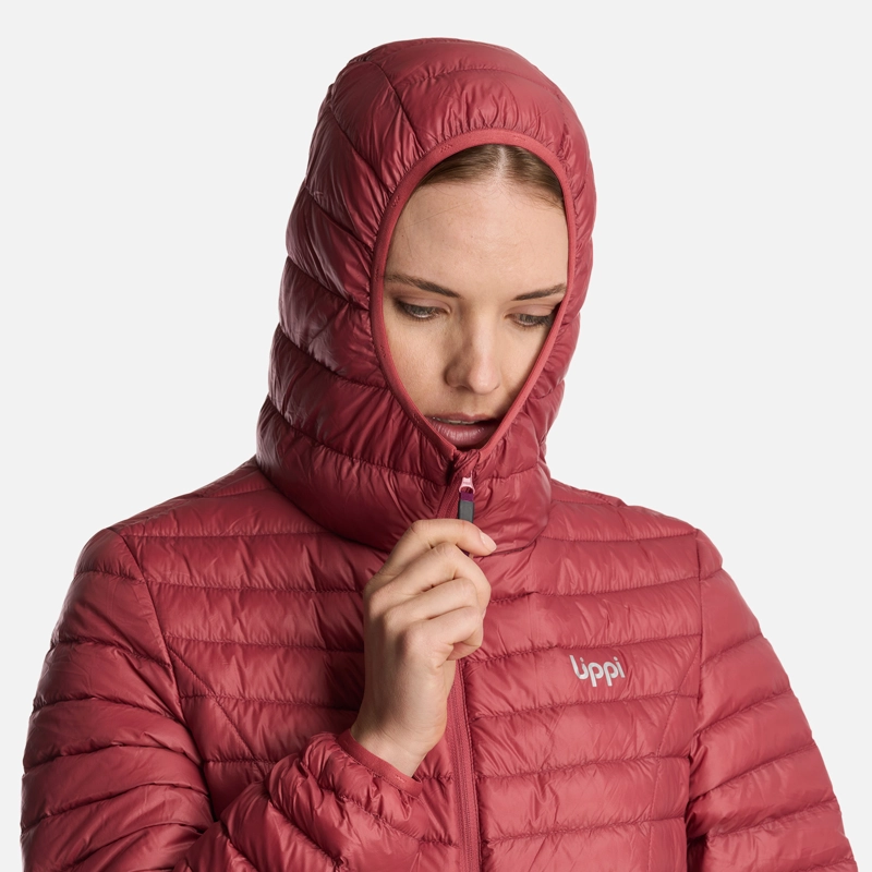 CHAQUETA MUJER PEAK DOWN HOODY JACKET ROSA OSCURO LIPPI - 5