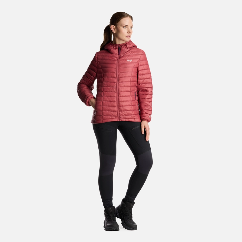 CHAQUETA MUJER PEAK DOWN HOODY JACKET ROSA OSCURO LIPPI - 9