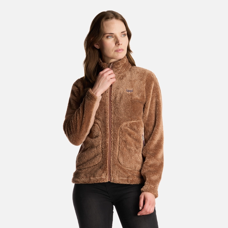 CHAQUETA MUJER FERRET SHAGGY-PRO JACKET CANELA LIPPI - 2