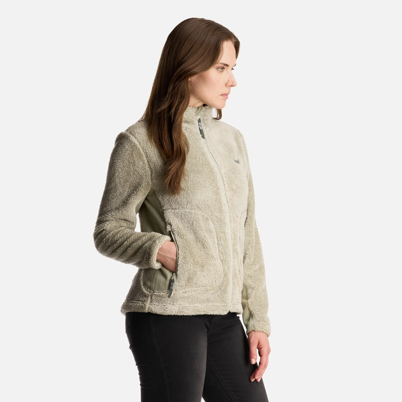 CHAQUETA MUJER FERRET SHAGGY-PRO JACKET VERDE GRISACEO LIPPI - 3
