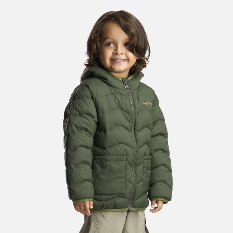 CHAQUETA NIÑO ULTRA LIVIANITA VERDE MILITAR HAKA HONU - 2