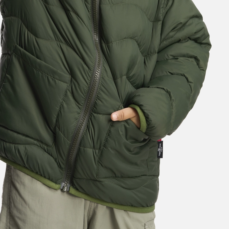 CHAQUETA NIÑO ULTRA LIVIANITA VERDE MILITAR HAKA HONU - 5