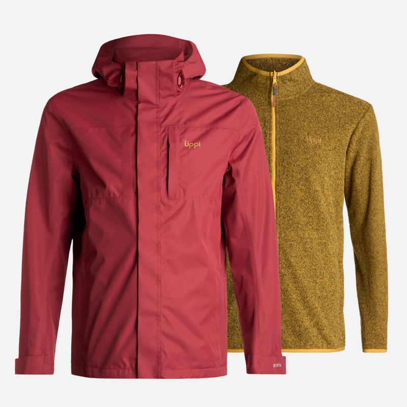 LIPPI CHAQUETA HOMBRE TRES CRUCES FUSION-3 HOODY JACKET BURDEO LIPPI