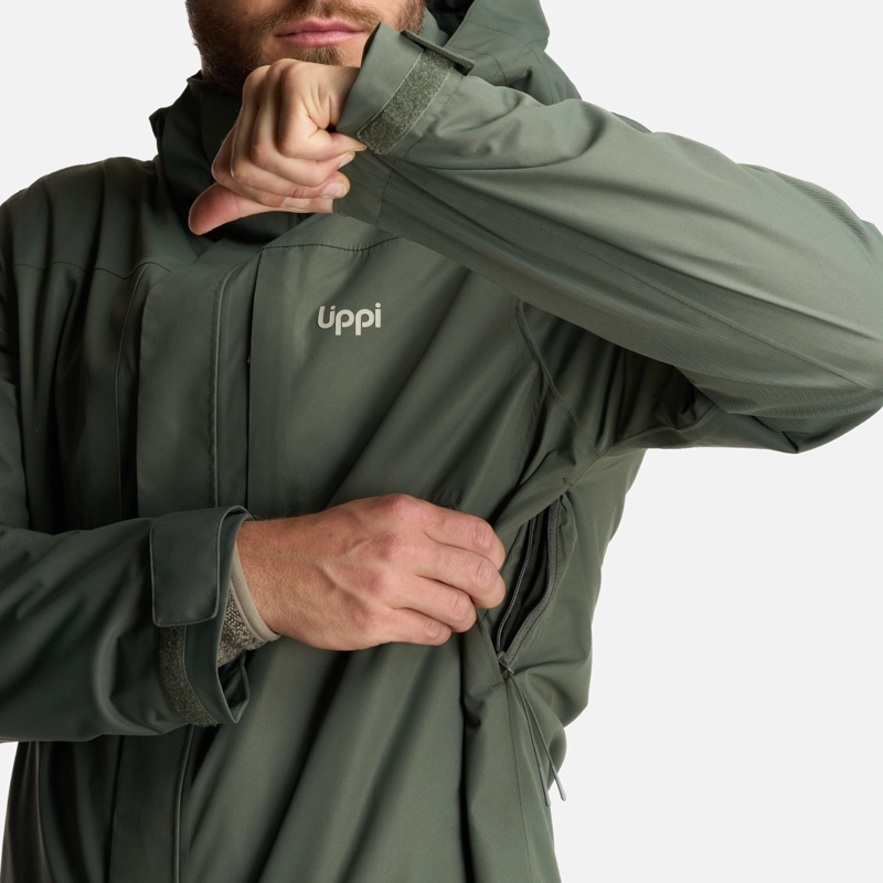CHAQUETA HOMBRE TRES CRUCES FUSION-3 HOODY JACKET VERDE MILITAR LIPPI - 9