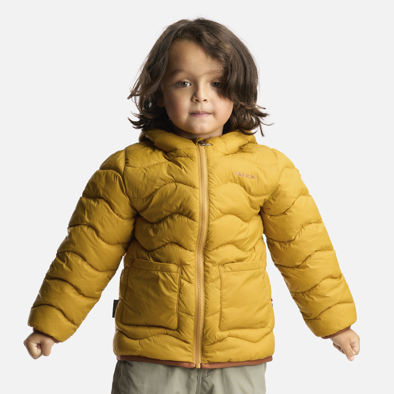 CHAQUETA NIÑO ULTRA LIVIANITA MOSTAZA HAKA HONU - 1