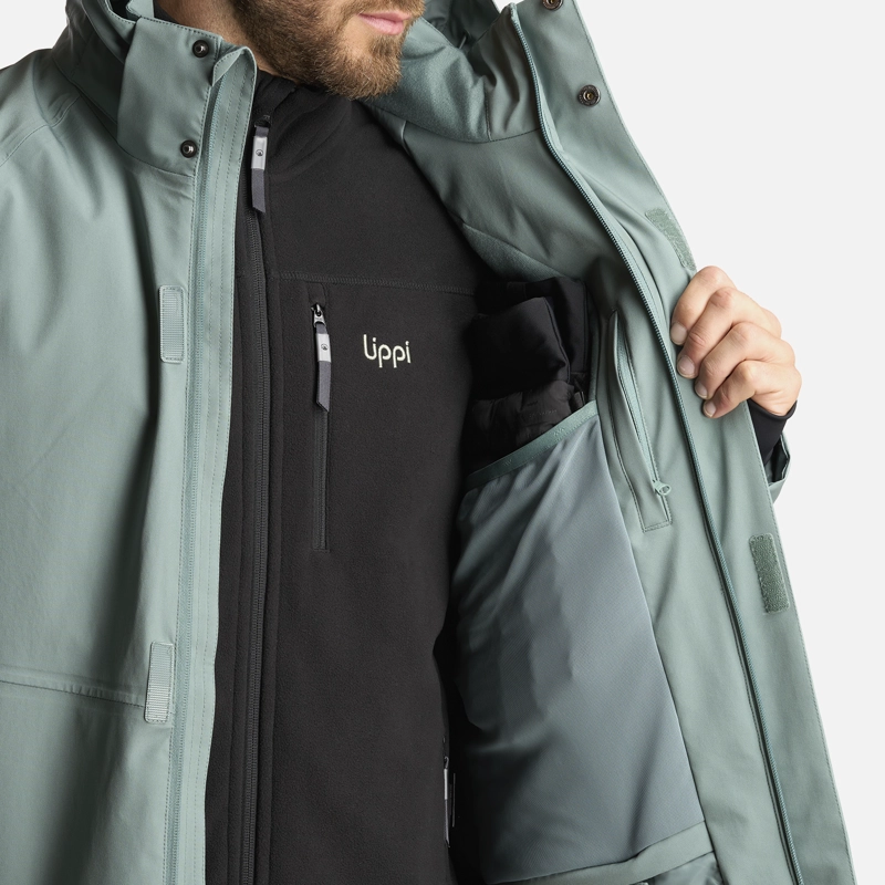 CHAQUETA HOMBRE ANDES B-DRY HOODY JACKET JADE OSCURO LIPPI - 6