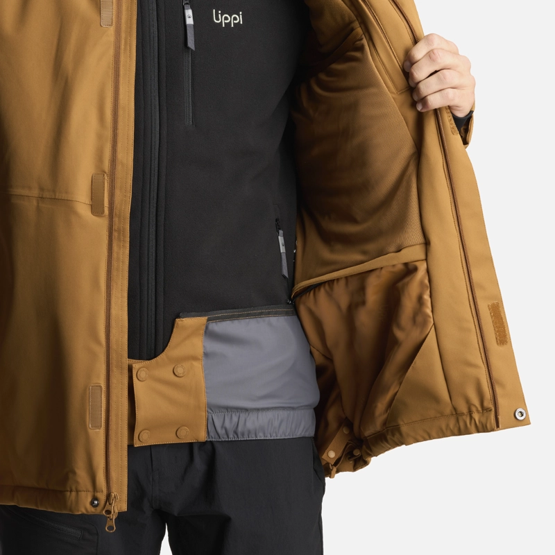 CHAQUETA HOMBRE ANDES B-DRY HOODY JACKET CAFE CLARO LIPPI - 5