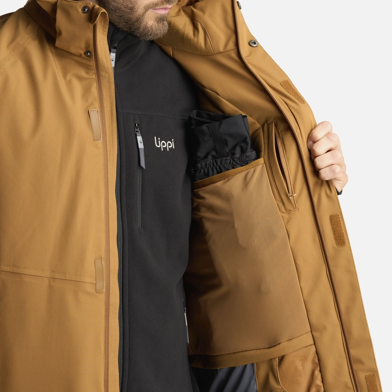 CHAQUETA HOMBRE ANDES B-DRY HOODY JACKET CAFE CLARO LIPPI - 6