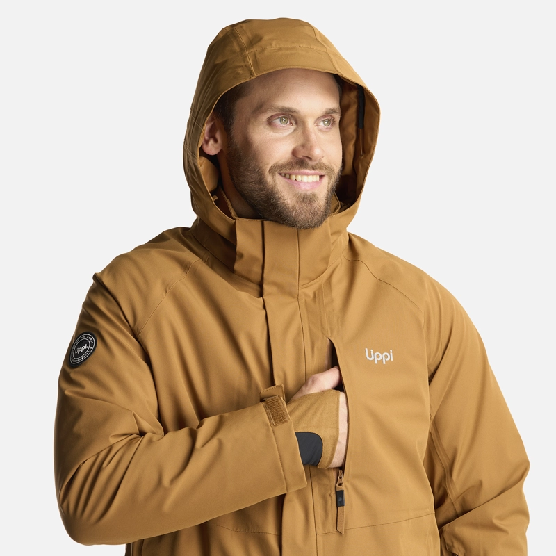 CHAQUETA HOMBRE ANDES B-DRY HOODY JACKET CAFE CLARO LIPPI - 9