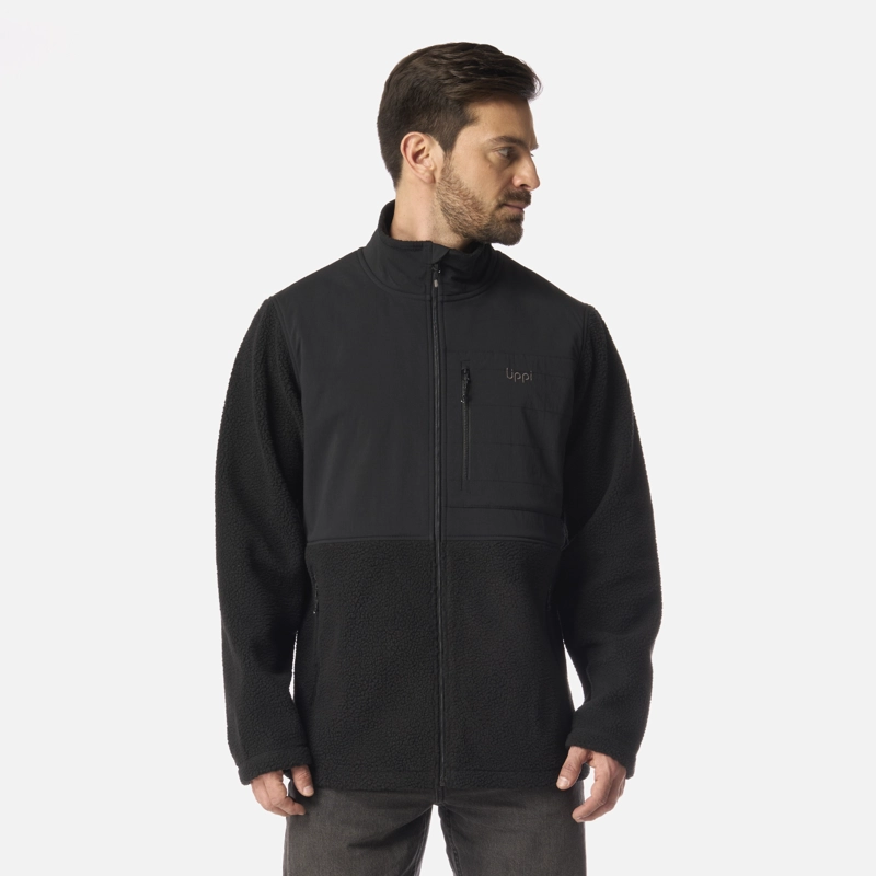 CHAQUETA HOMBRE GLACIAR SHERPA-PRO JACKET NEGRO LIPPI I24 - 1