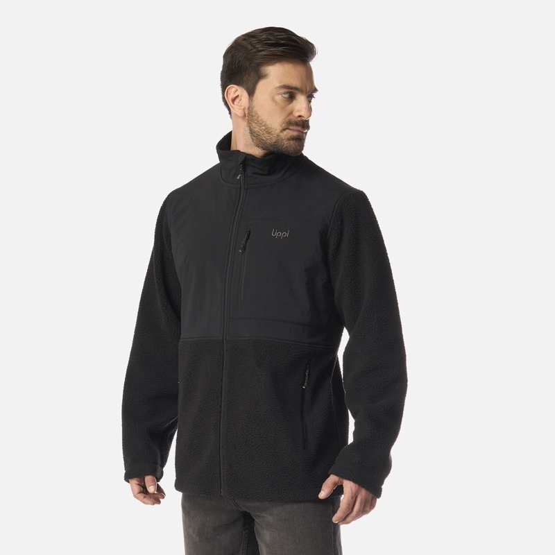 CHAQUETA HOMBRE GLACIAR SHERPA-PRO JACKET NEGRO LIPPI I24 - 3