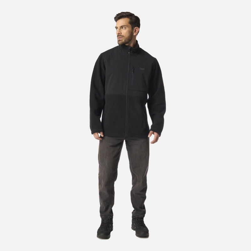 CHAQUETA HOMBRE GLACIAR SHERPA-PRO JACKET NEGRO LIPPI I24 - 6